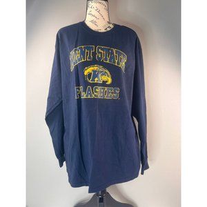 Kent State Flashes Blue Long Sleeved TShirt Mens Large